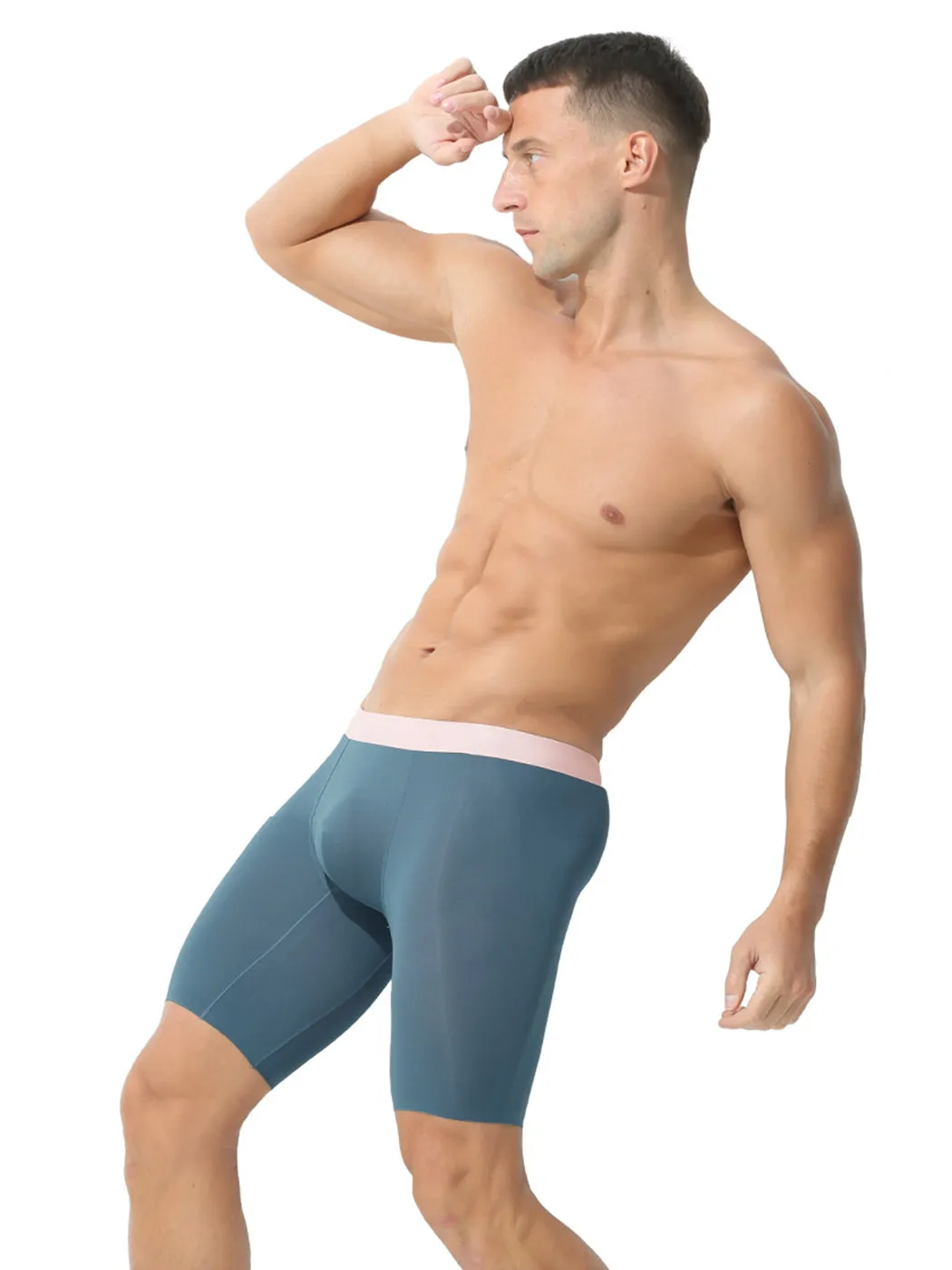 2 Pack Men's Active Flyless Boxer Briefs