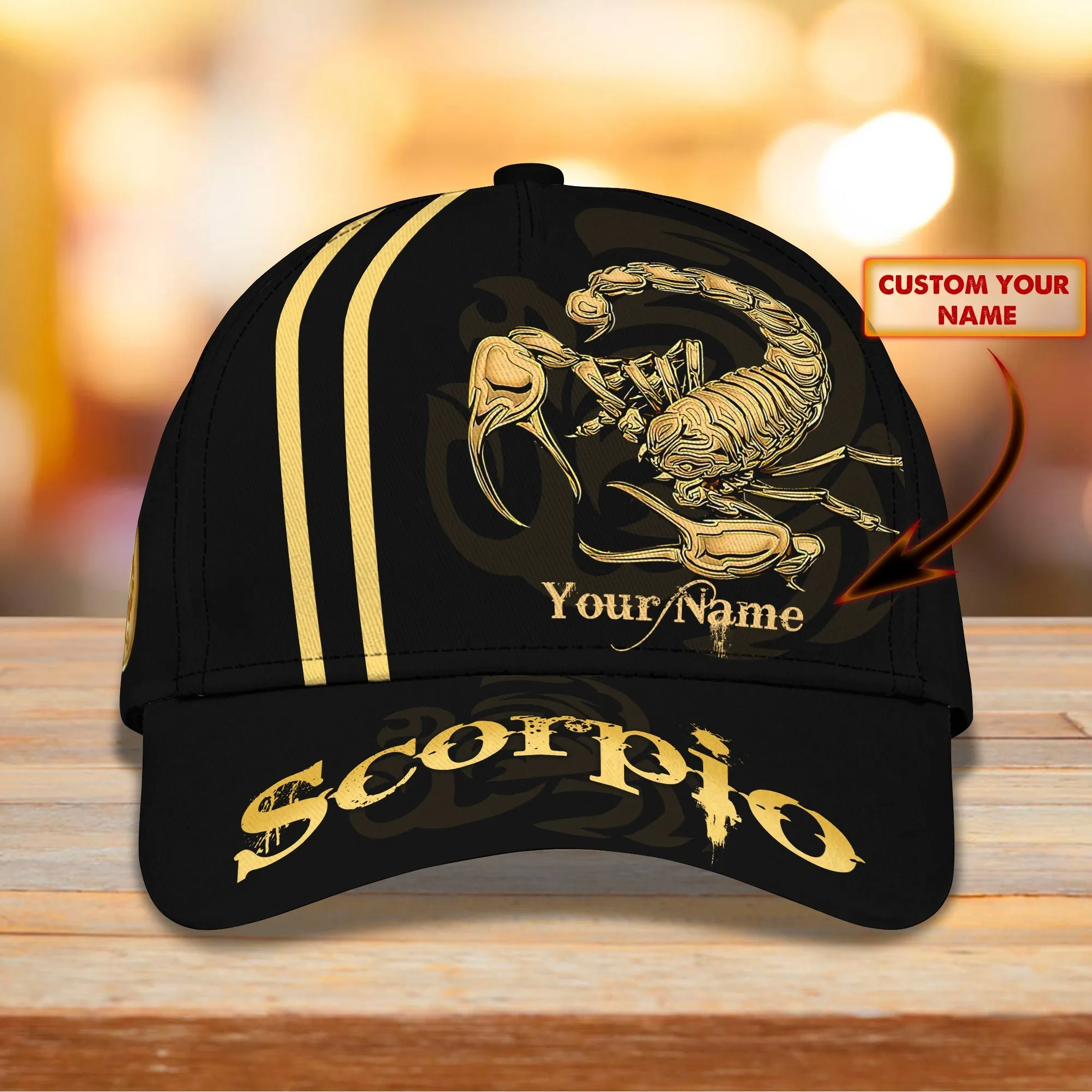 3D Classic Cap Aascorpio Personalized Name Cap Namashops