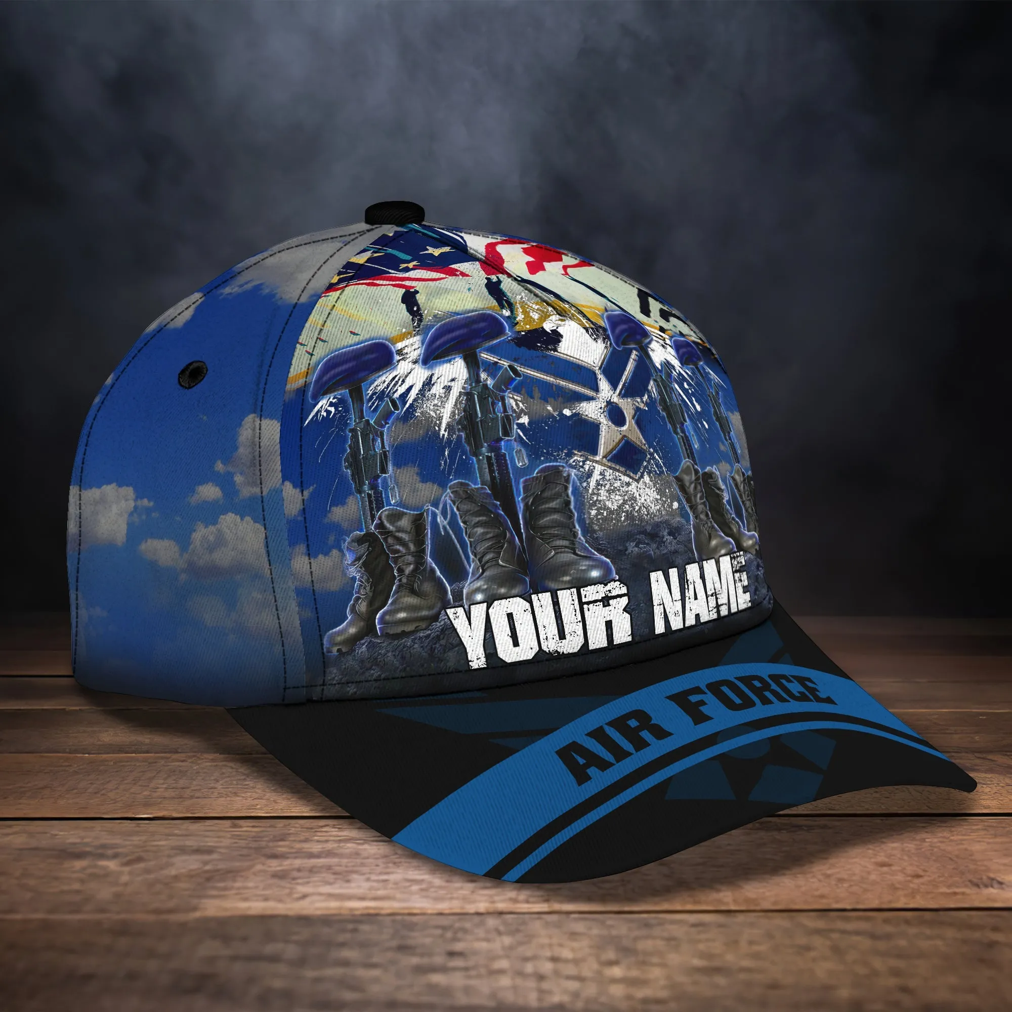 3D Classic Cap Air Force Personalized Name Cap Namashops