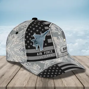 3D Classic Cap Air Force Veteran Personalized Name Cap 322 Namashops