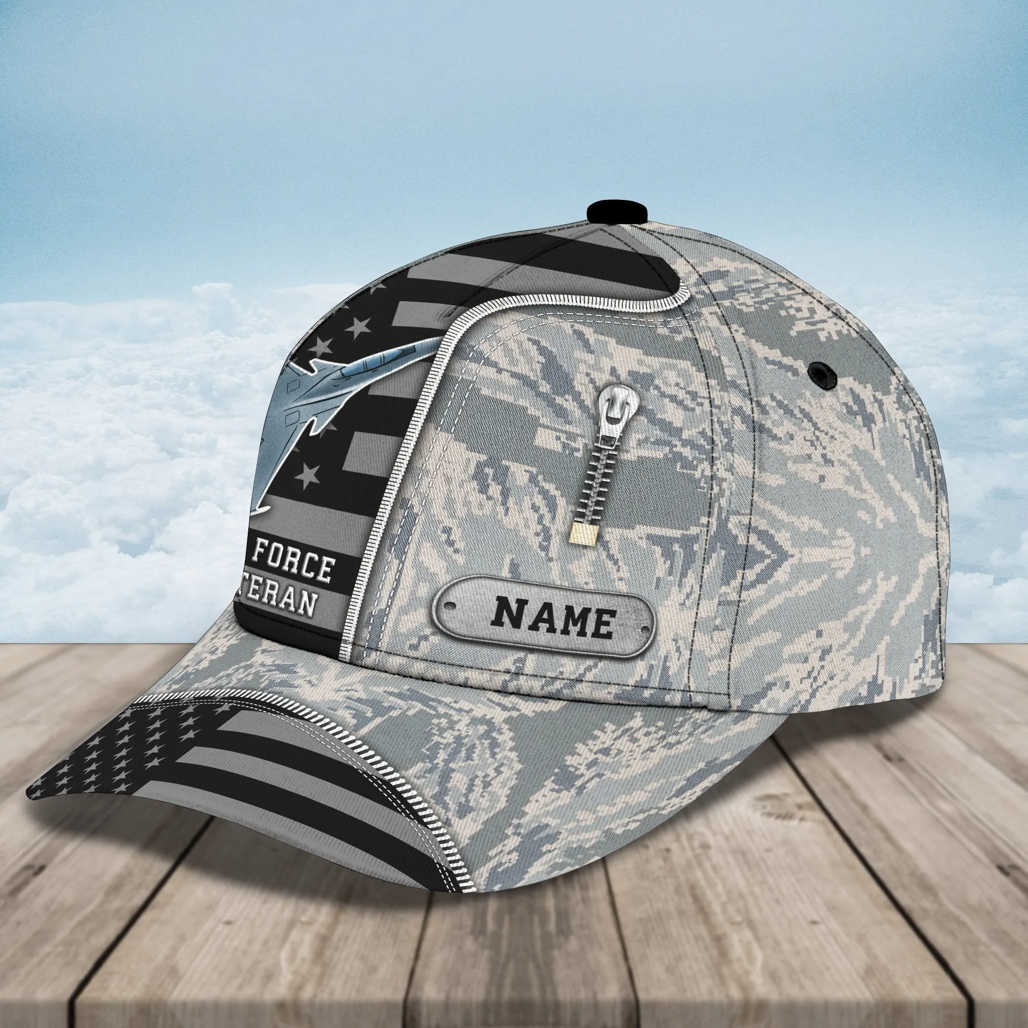 3D Classic Cap Air Force Veteran Personalized Name Cap 322 Namashops