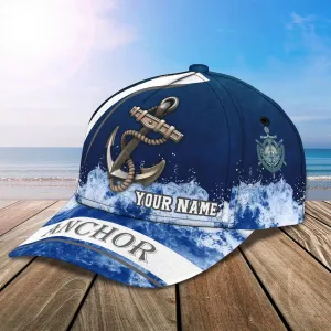 3D Classic Cap Anchor 04 Personalized Name Cap Namashops