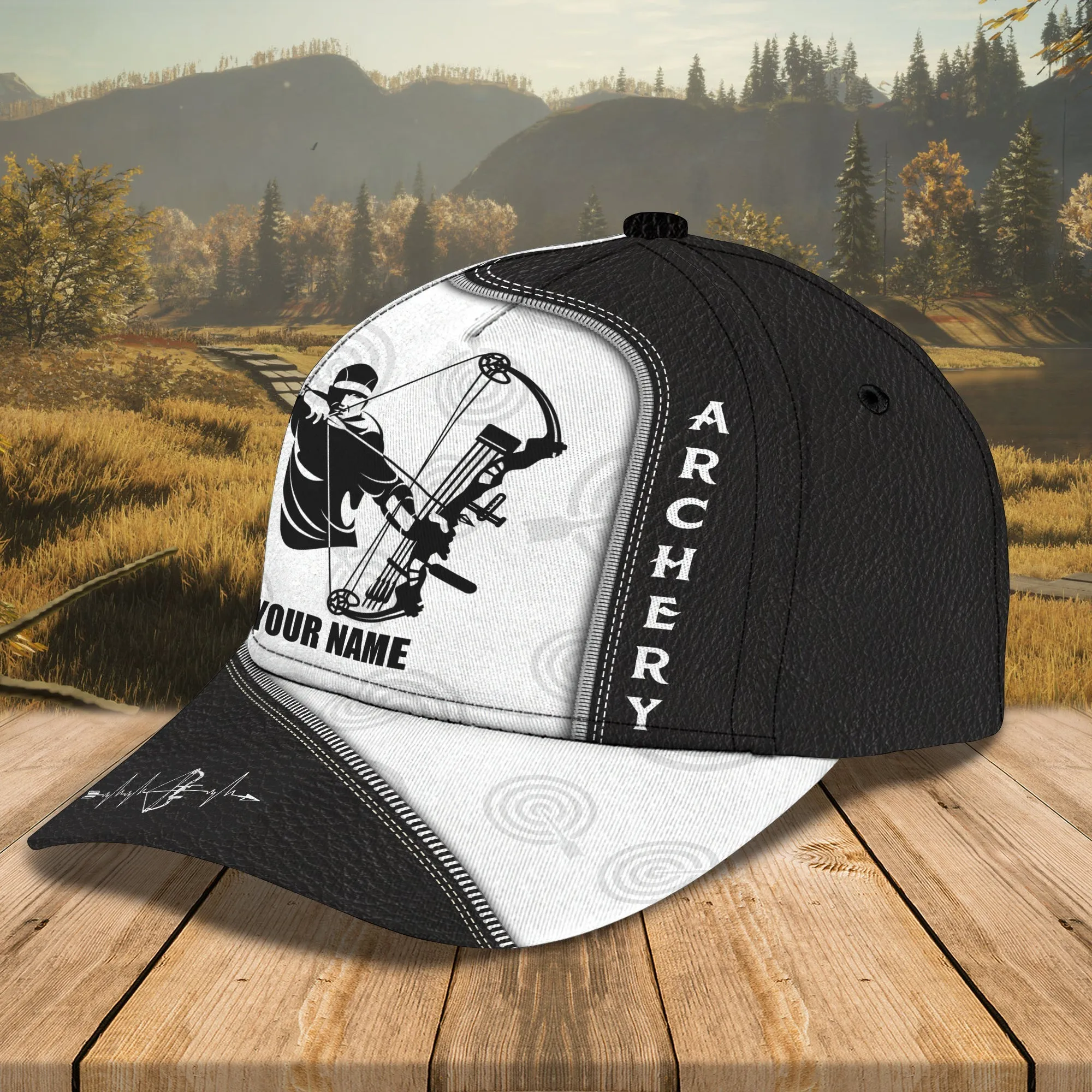 3D Classic Cap Archery 002 Personalized Name Cap Namashops
