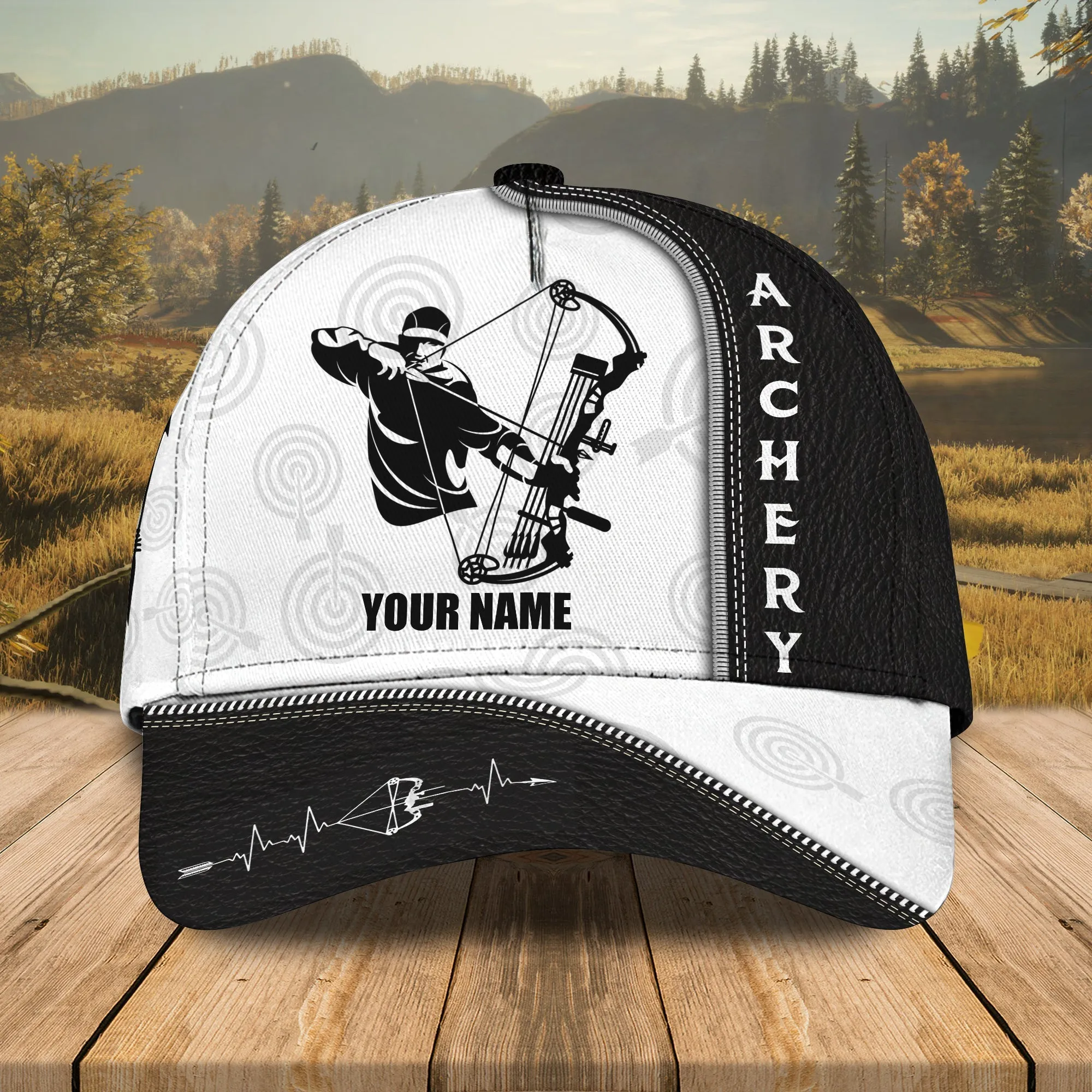 3D Classic Cap Archery 002 Personalized Name Cap Namashops