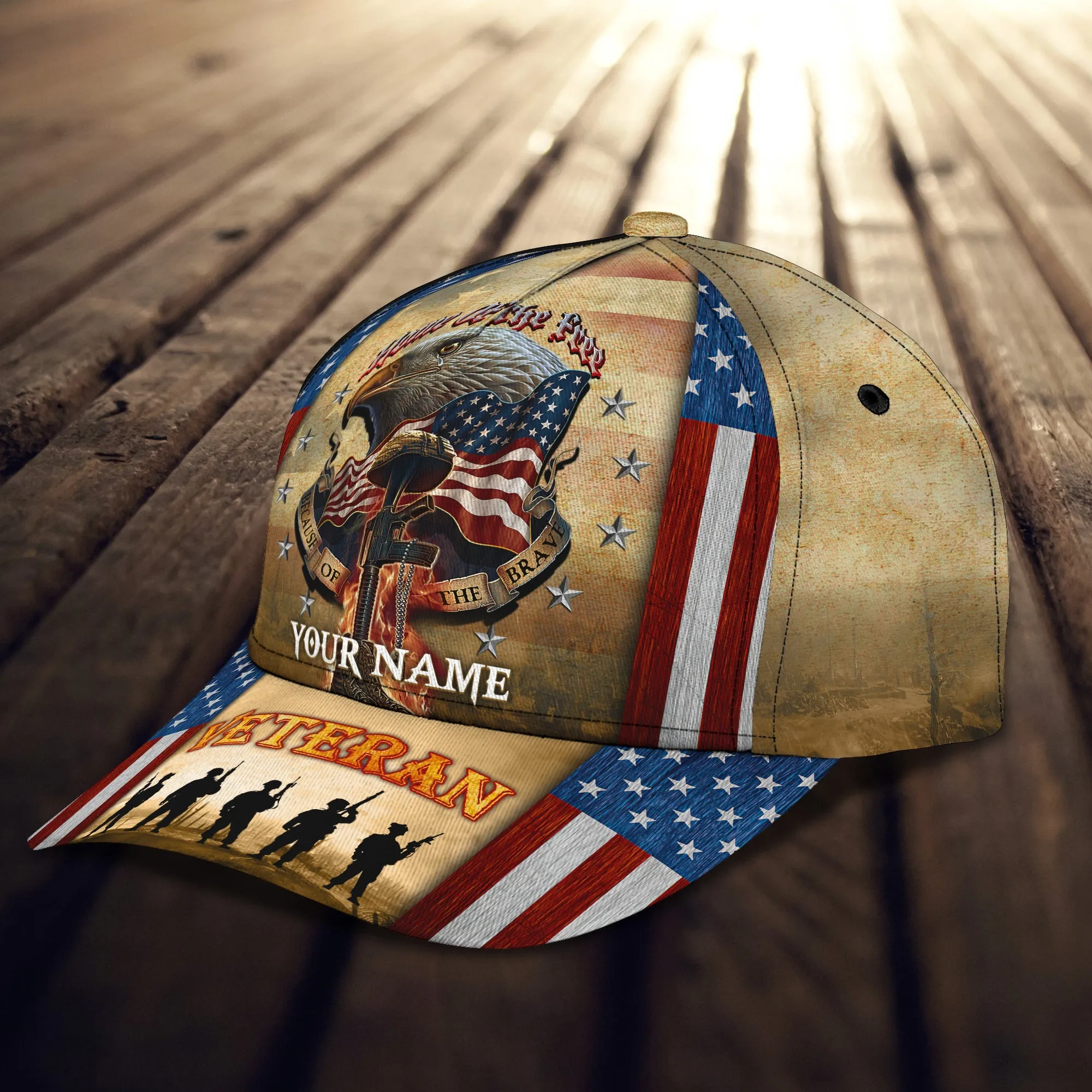 3D Classic Cap  Personalized Name Cap Veteran01 Namashops