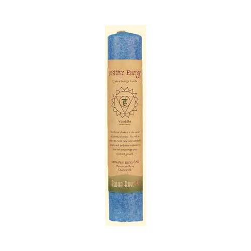 Aloha Bay Chakra Pillar Candle: Azure Serenity
