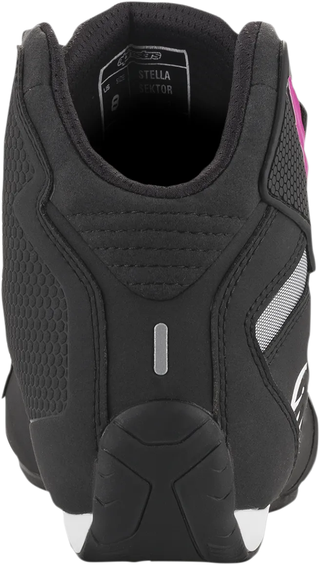ALPINESTARS Women's Sektor Shoes - Black/Pink - US 5 251571910395