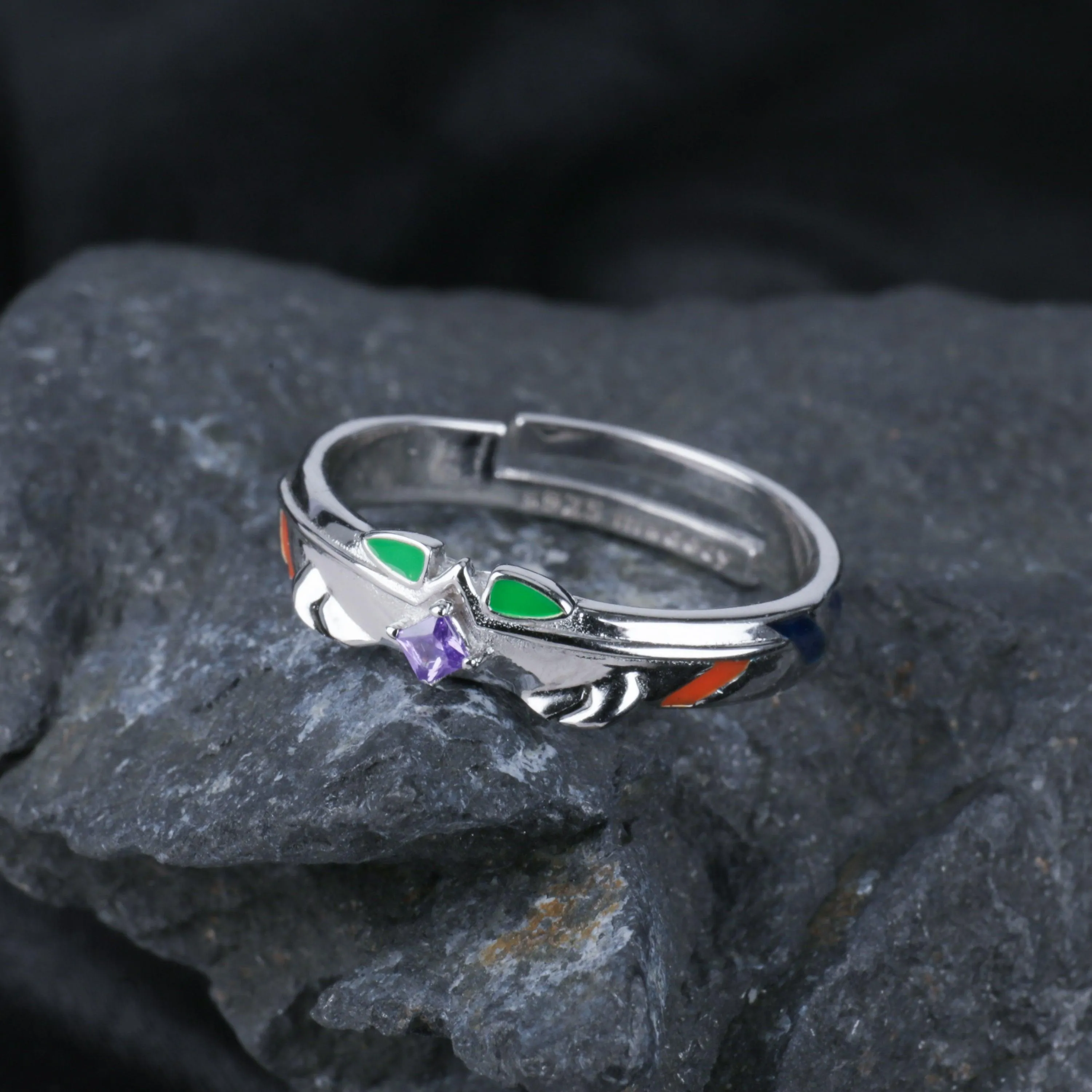 Anime EVA Ayanami Rei S925 Adjustable Ring