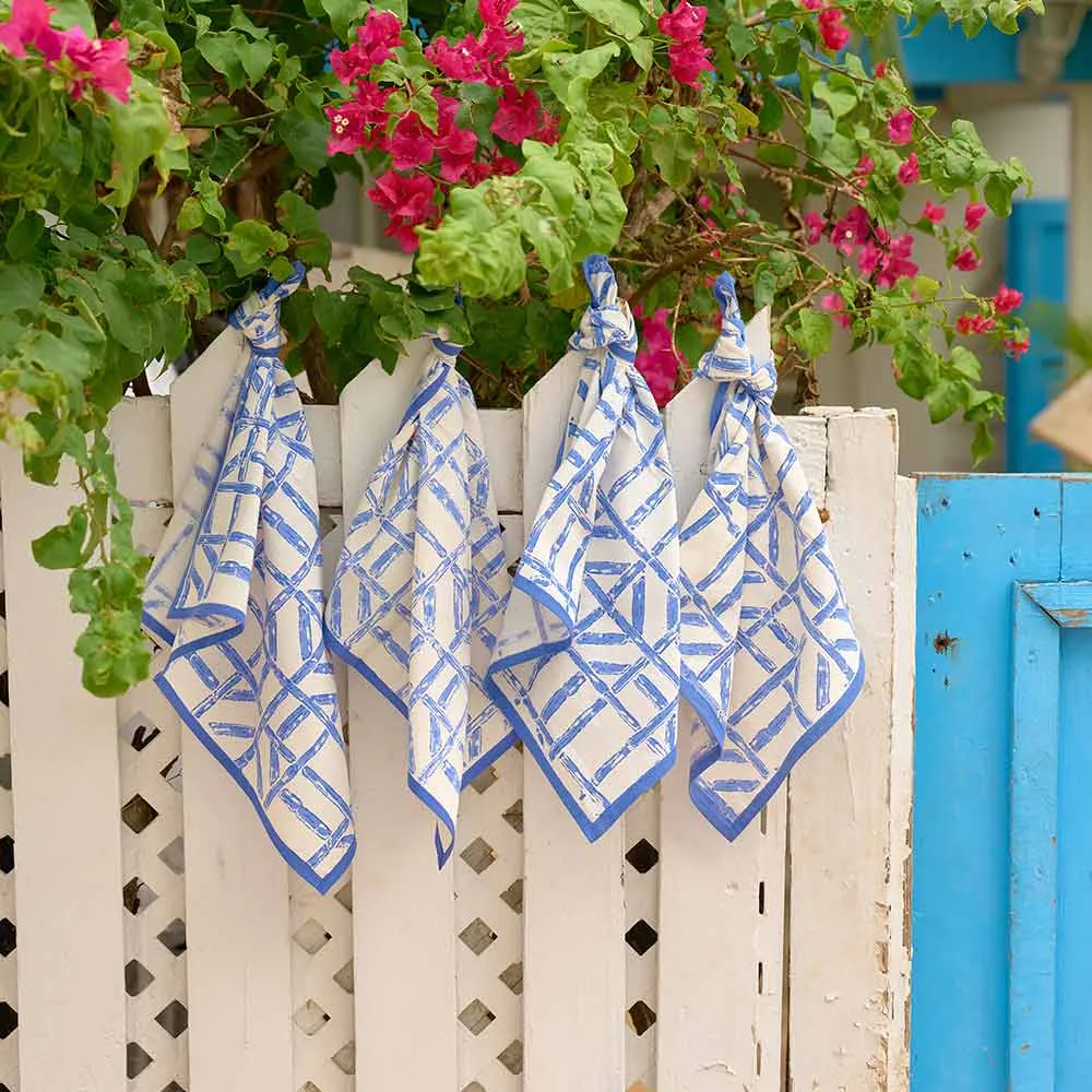 Blue Bamboo Napkin | Set of 4