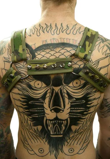 Camo Bulldog Half Harness