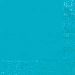 Caribbean Teal Lunch Napkins 33x33cm 20pk
