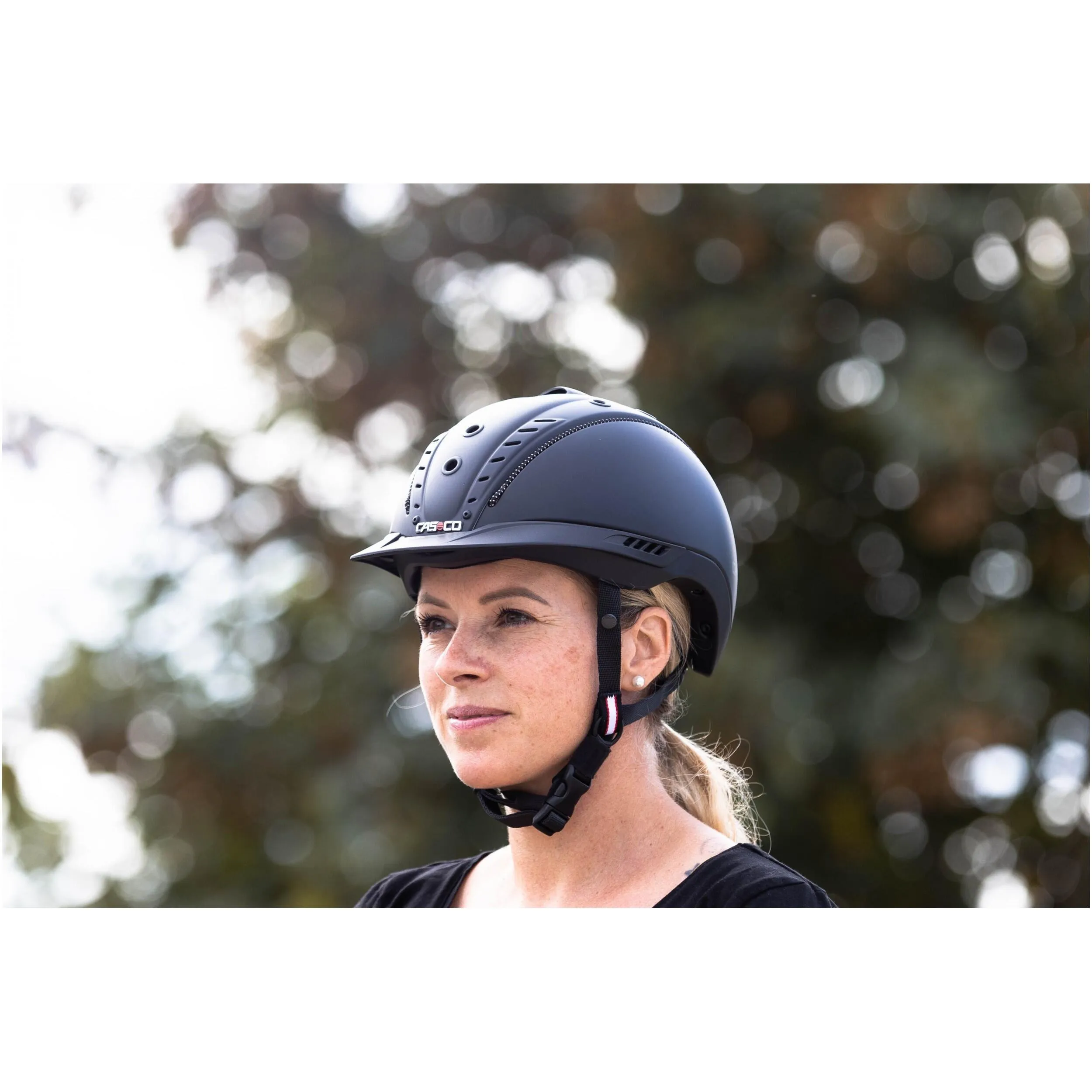 Casco riding helmet, black