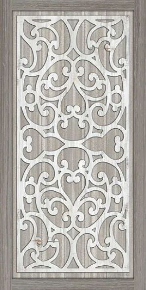 CIN2745 - Geo Greige Deco Panel 1 - 9x18
