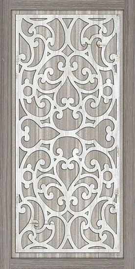 CIN2745 - Geo Greige Deco Panel 1 - 9x18