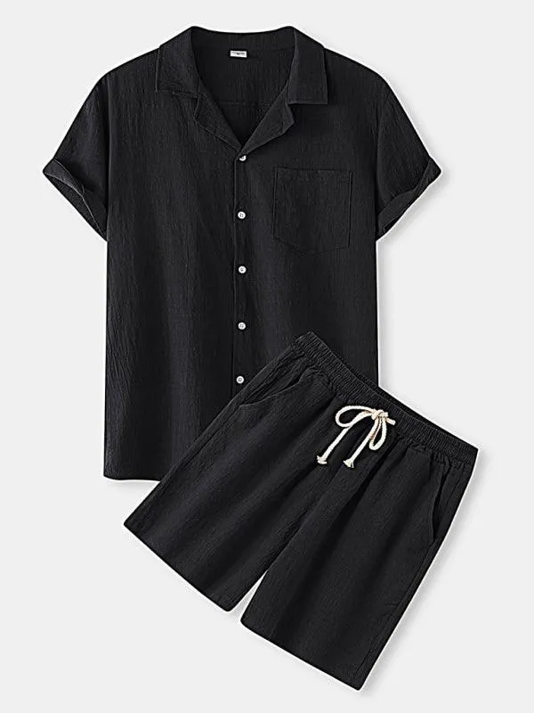 Contemporary Cotton-Linen Casual Outfit for Men by Jakoto