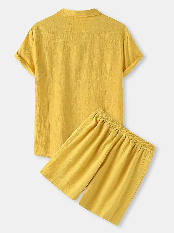 Contemporary Cotton-Linen Casual Outfit for Men by Jakoto