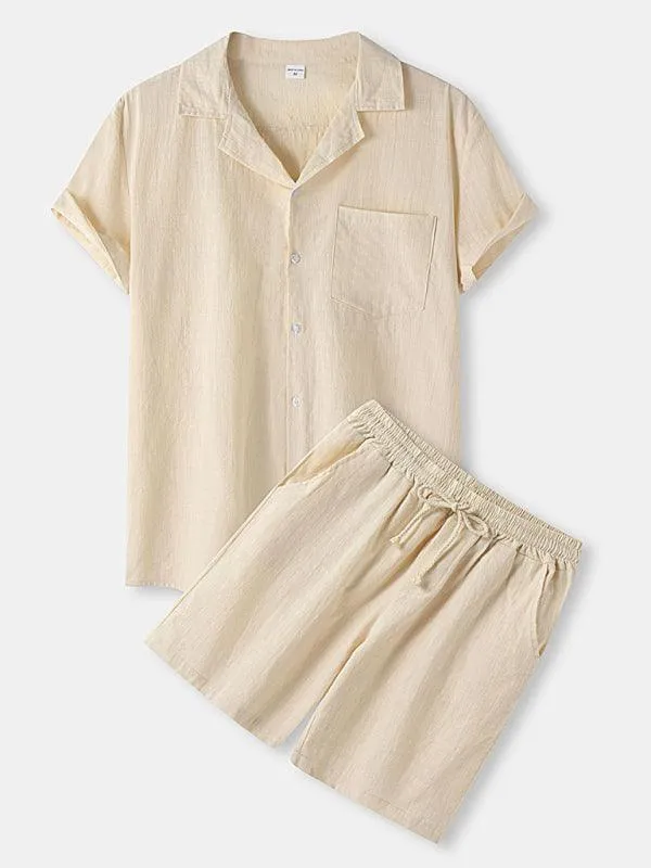 Contemporary Cotton-Linen Casual Outfit for Men by Jakoto