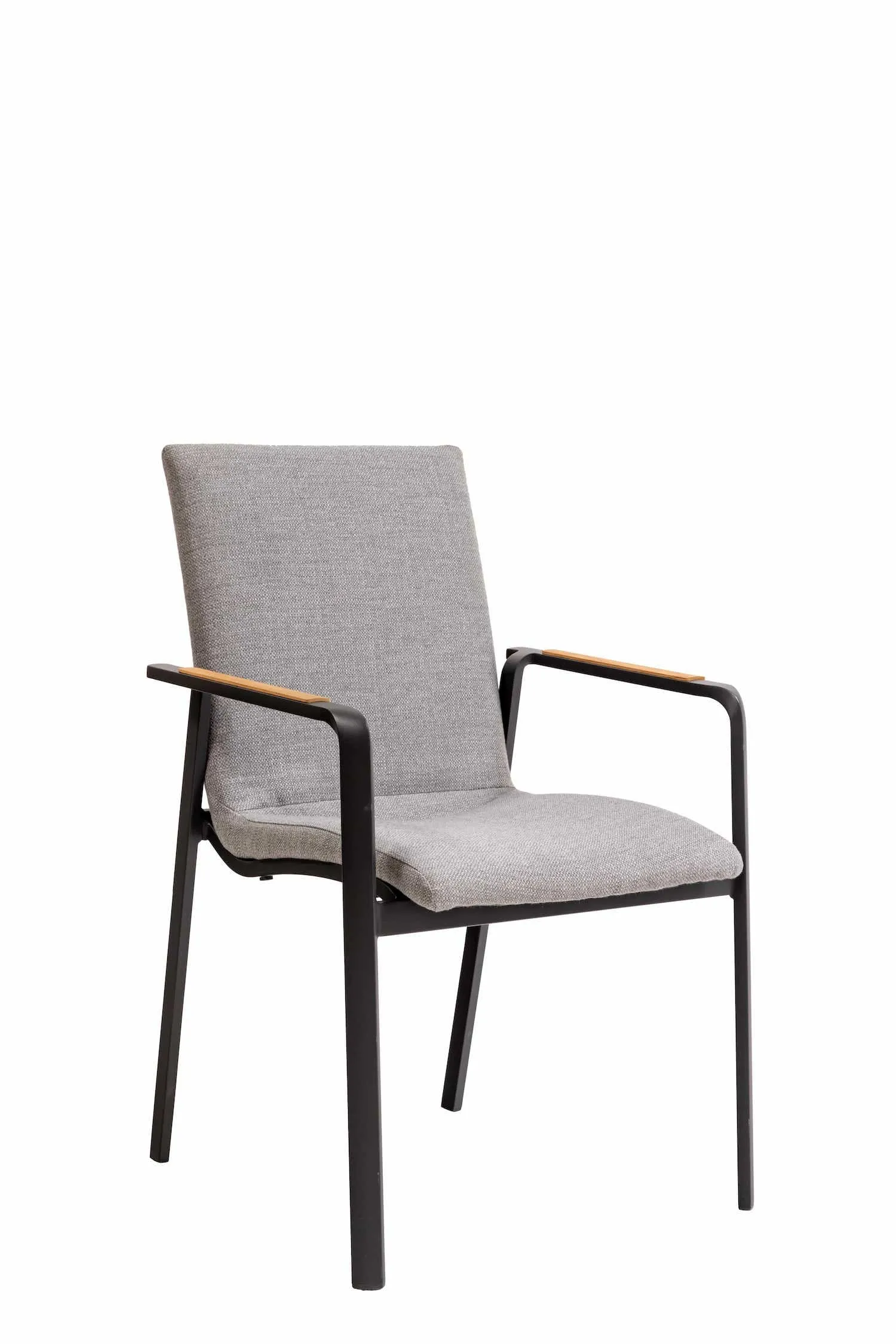 Cruz Padded Sling Carver Chair | Aluminium & Teak & Sunbrella