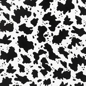 Cuddle® Prints - Cow Moo Black Digitally Printed Yardage