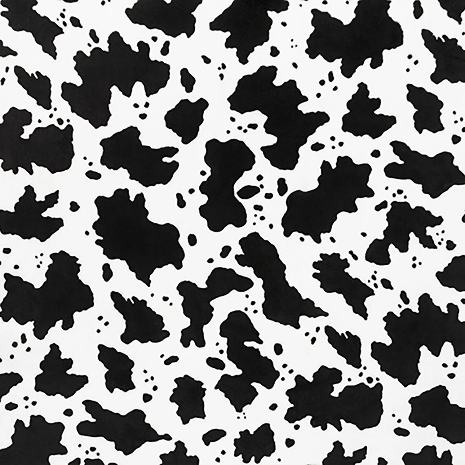 Cuddle® Prints - Cow Moo Black Digitally Printed Yardage