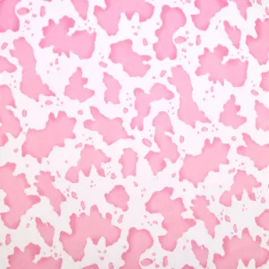 Cuddle® Prints - Cow Moo Bubblegum Digitally Printed Yardage