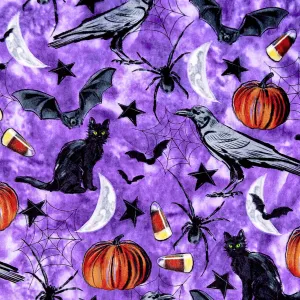 Cuddle® Prints - Happy Haunting Multi Digitally Printed Yardage