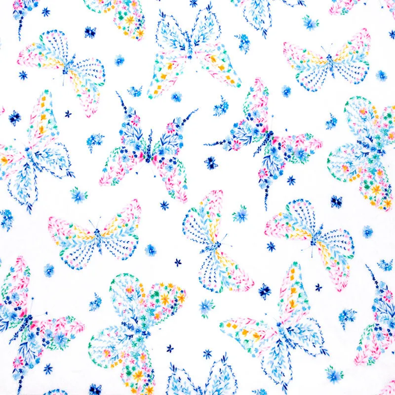 Cuddle® Prints - Mariposa Snow Digitally Printed Minky Yardage