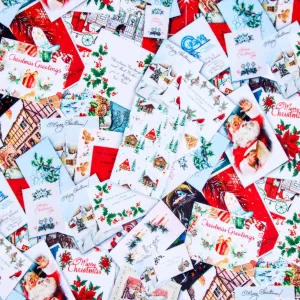 Cuddle® Prints - Santa's Arrival Scarlet Digitally Printed Yardage