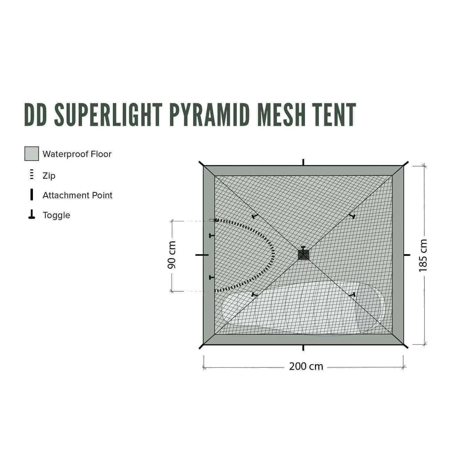 DD Superlight Pyramid Mesh Tent