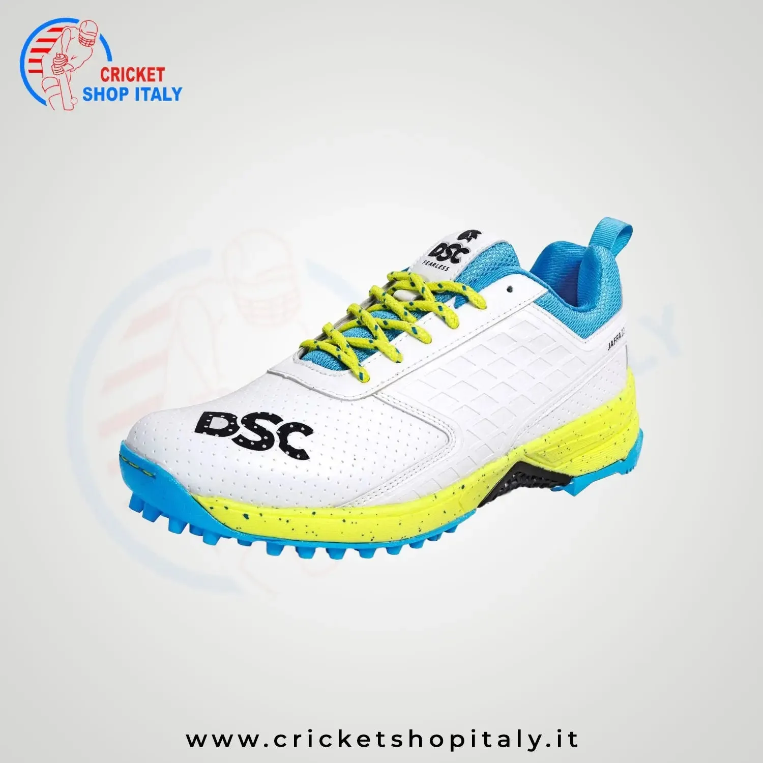DSC Jaffa 22 Cricket Shoes Lime Yellow