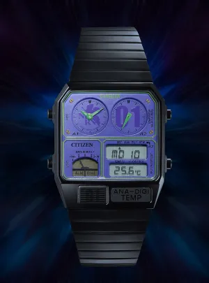 EVANGELION × CITIZEN × RADIO EVA ANA-DIGI TEMP feat.RADIO EVA/EVA-01 LIMITED EDITION JAPAN MOV'T