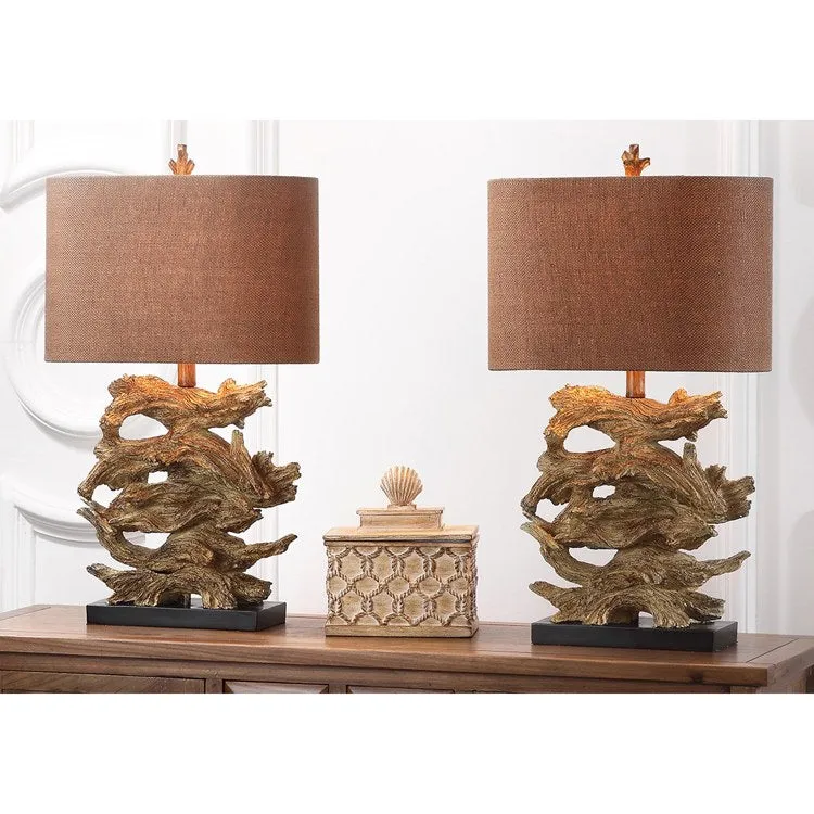 Forester Two-Light Table Lamps Set of 2 - Brown