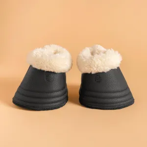 Fouganza Mouton bells with fur for horses, black