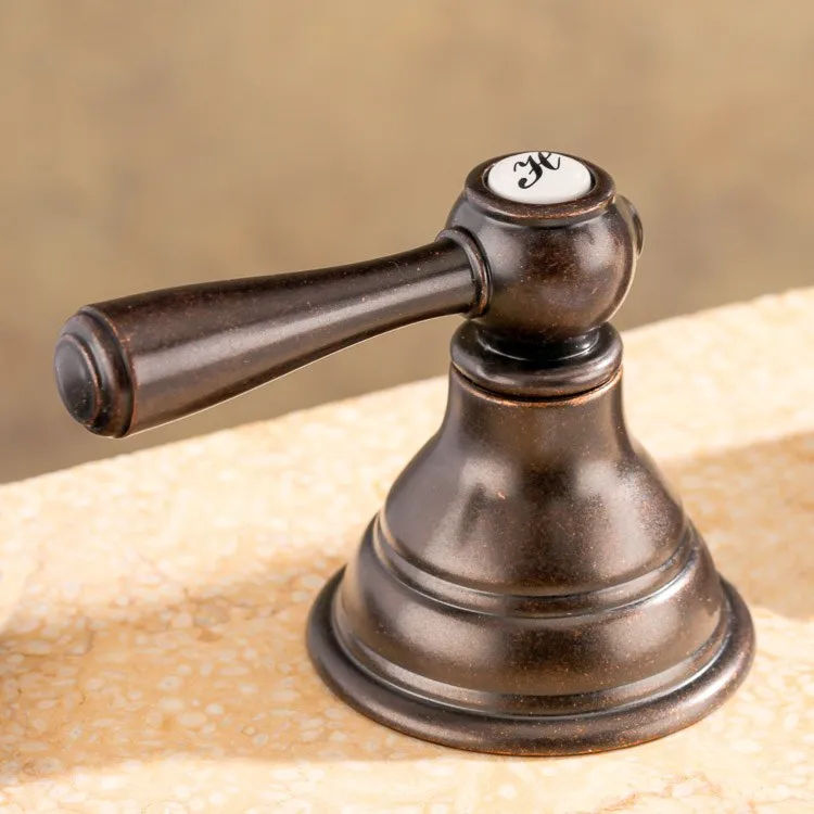 Kingsley Two Handle High-Arc Widespread Bathroom Faucet with Drain