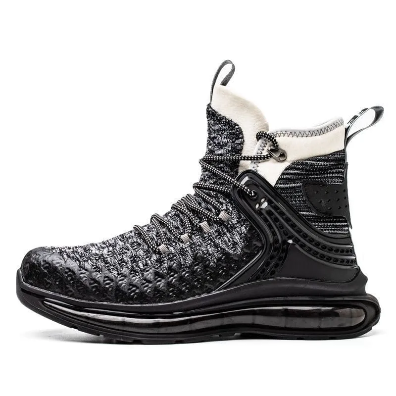 Mens Anti Stab Steel Toe Shoes with Puncture Shock Absorbing Design