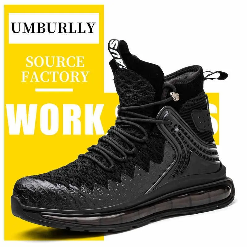 Mens Anti Stab Steel Toe Shoes with Puncture Shock Absorbing Design