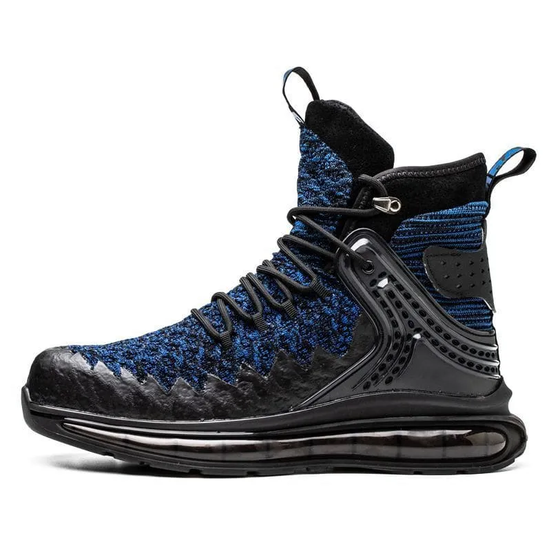 Mens Anti Stab Steel Toe Shoes with Puncture Shock Absorbing Design