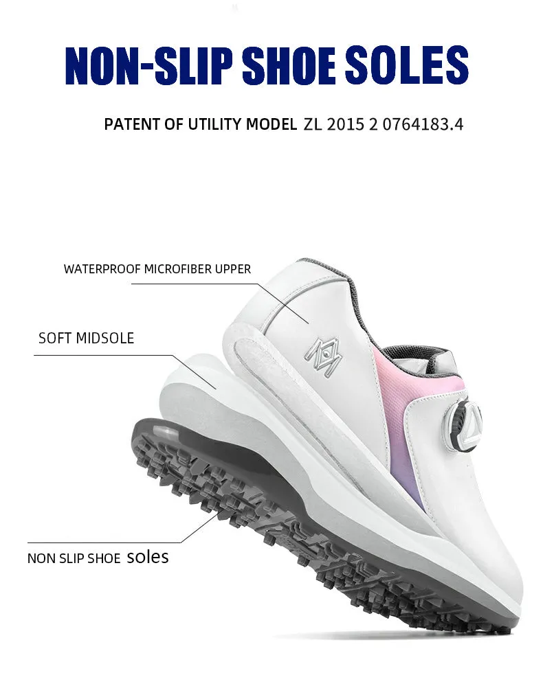 MOEYES M22XZ04 womens waterproof golf shoe high quality luxury brand anti skid golf shoes