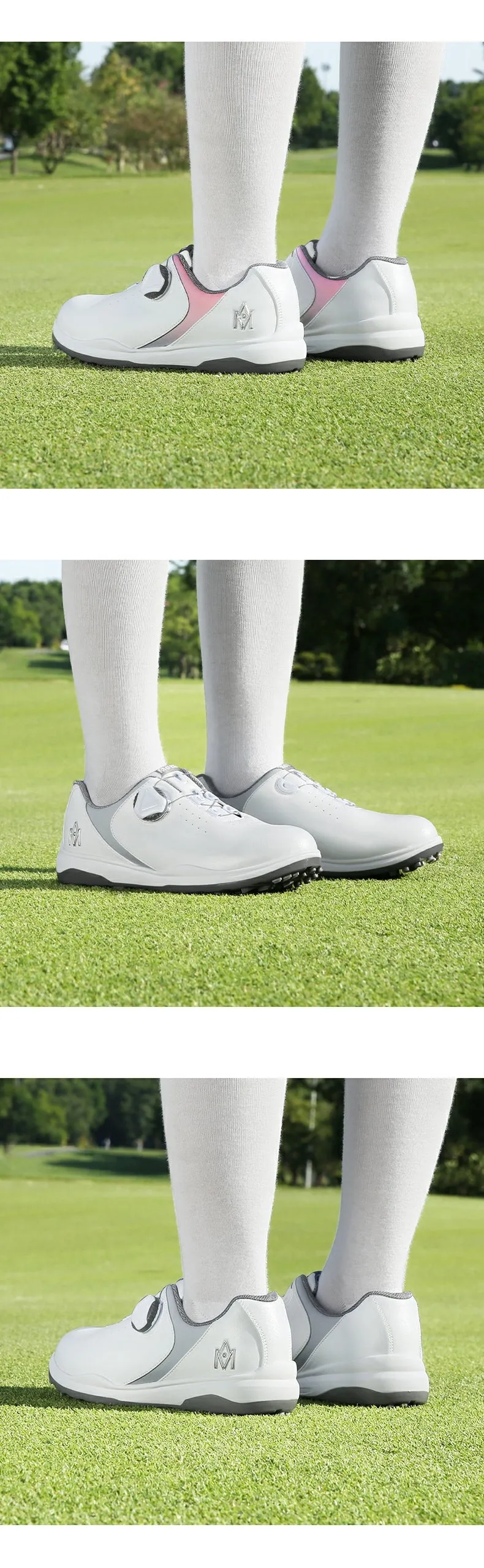 MOEYES M22XZ04 womens waterproof golf shoe high quality luxury brand anti skid golf shoes