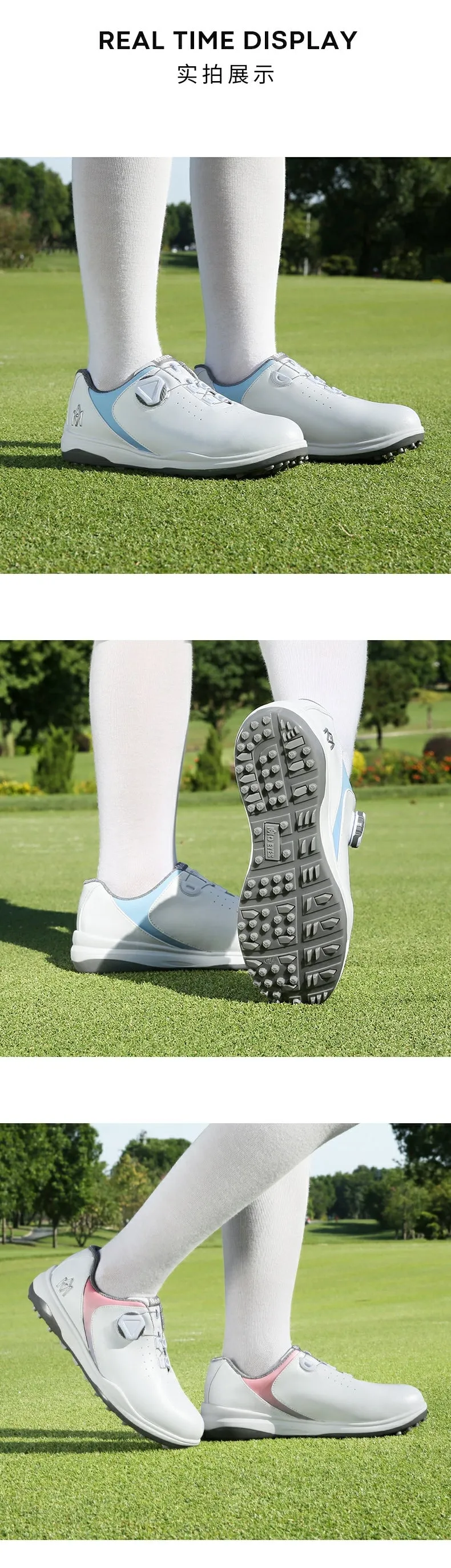 MOEYES M22XZ04 womens waterproof golf shoe high quality luxury brand anti skid golf shoes