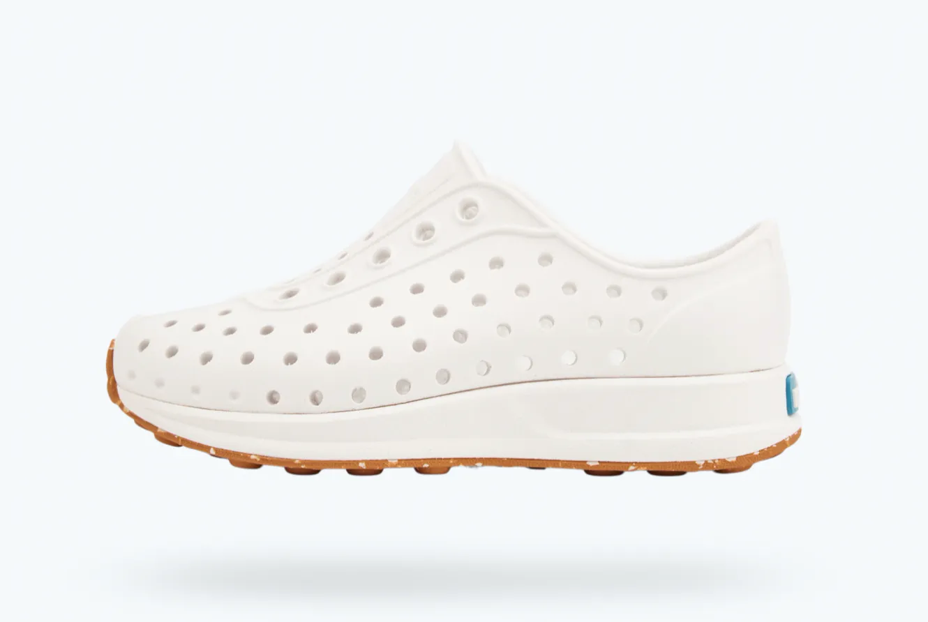 Native - Kids' Robbie Shoe - Shell White   Speckle Rubber