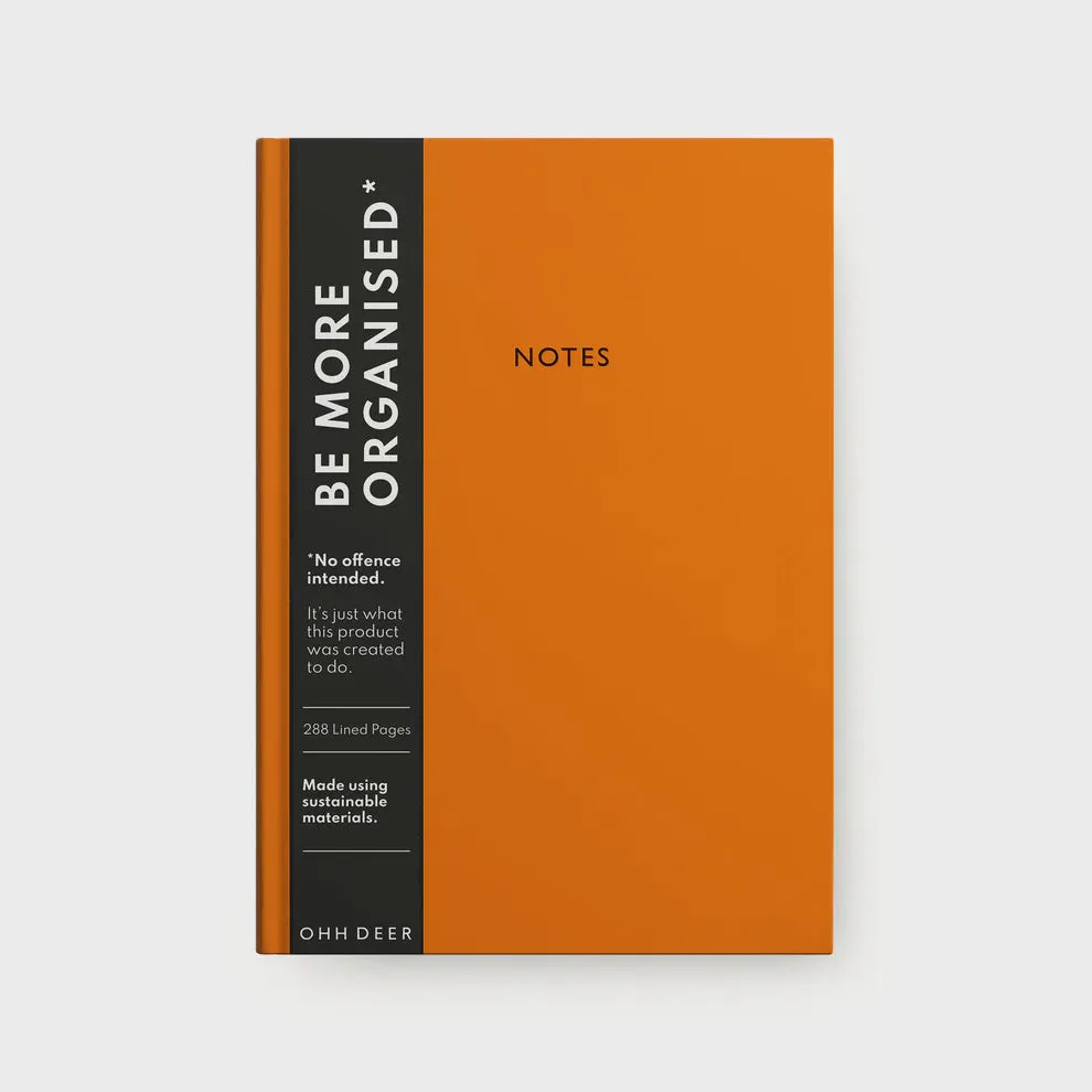 Ohh Deer A5 Notebook - Burnt Orange