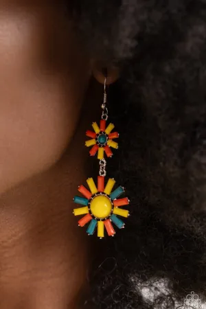 Paparazzi Earring ~ SUN Wild - Yellow