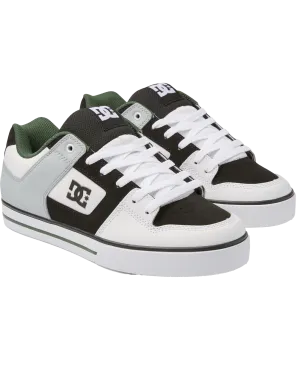 Pure Shoes in White, Black & Green