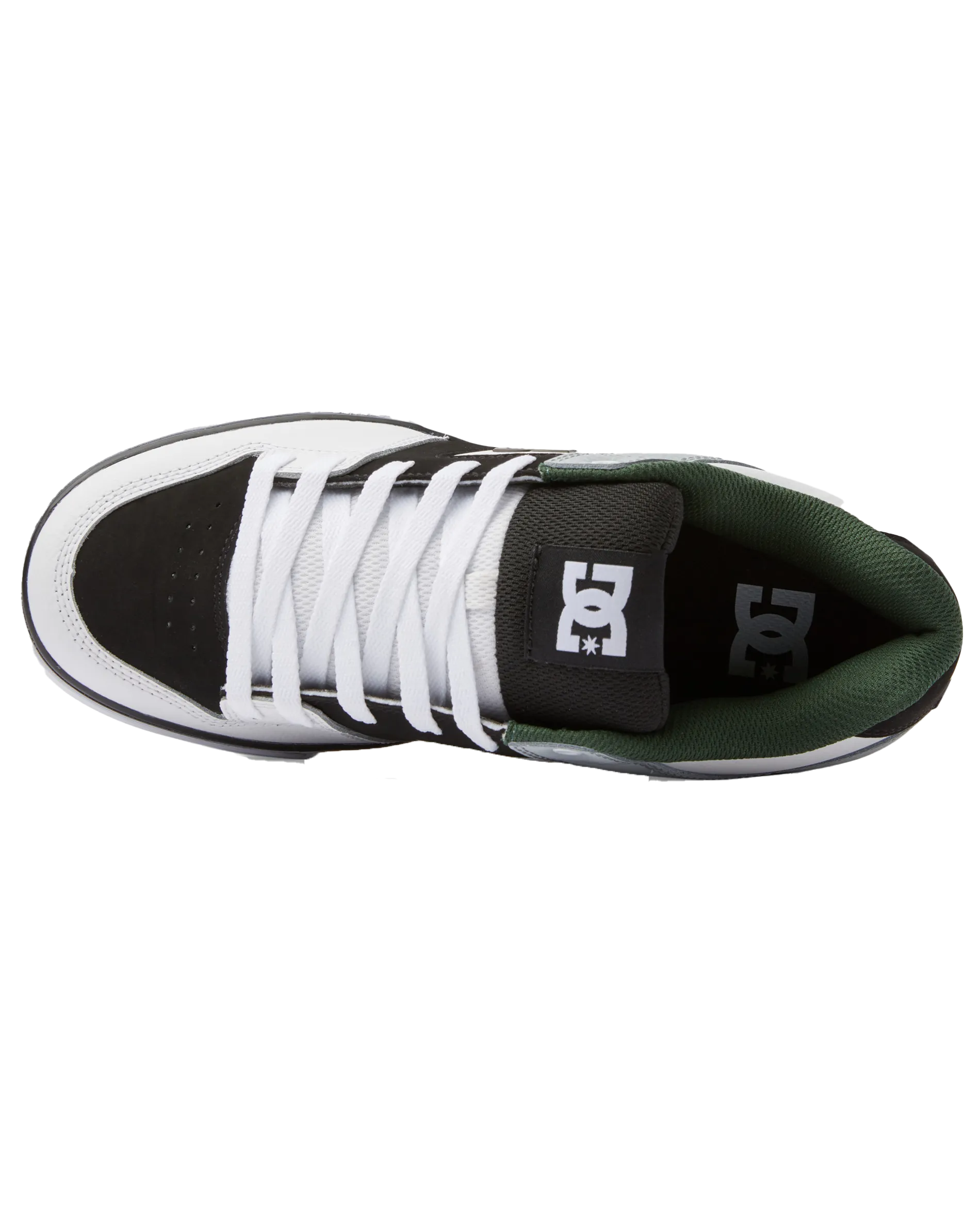 Pure Shoes in White, Black & Green