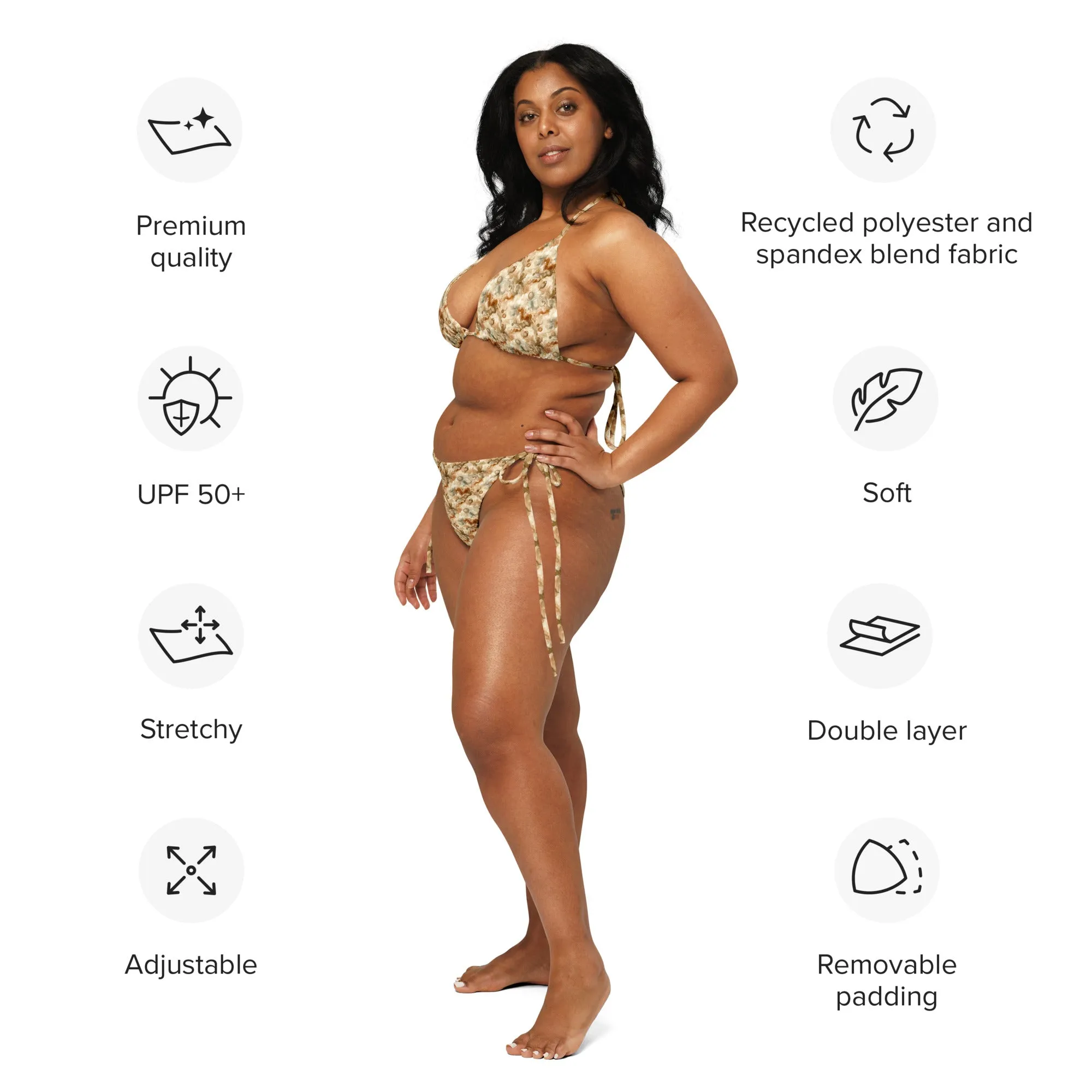Recycled String Bikini Desert Mirage