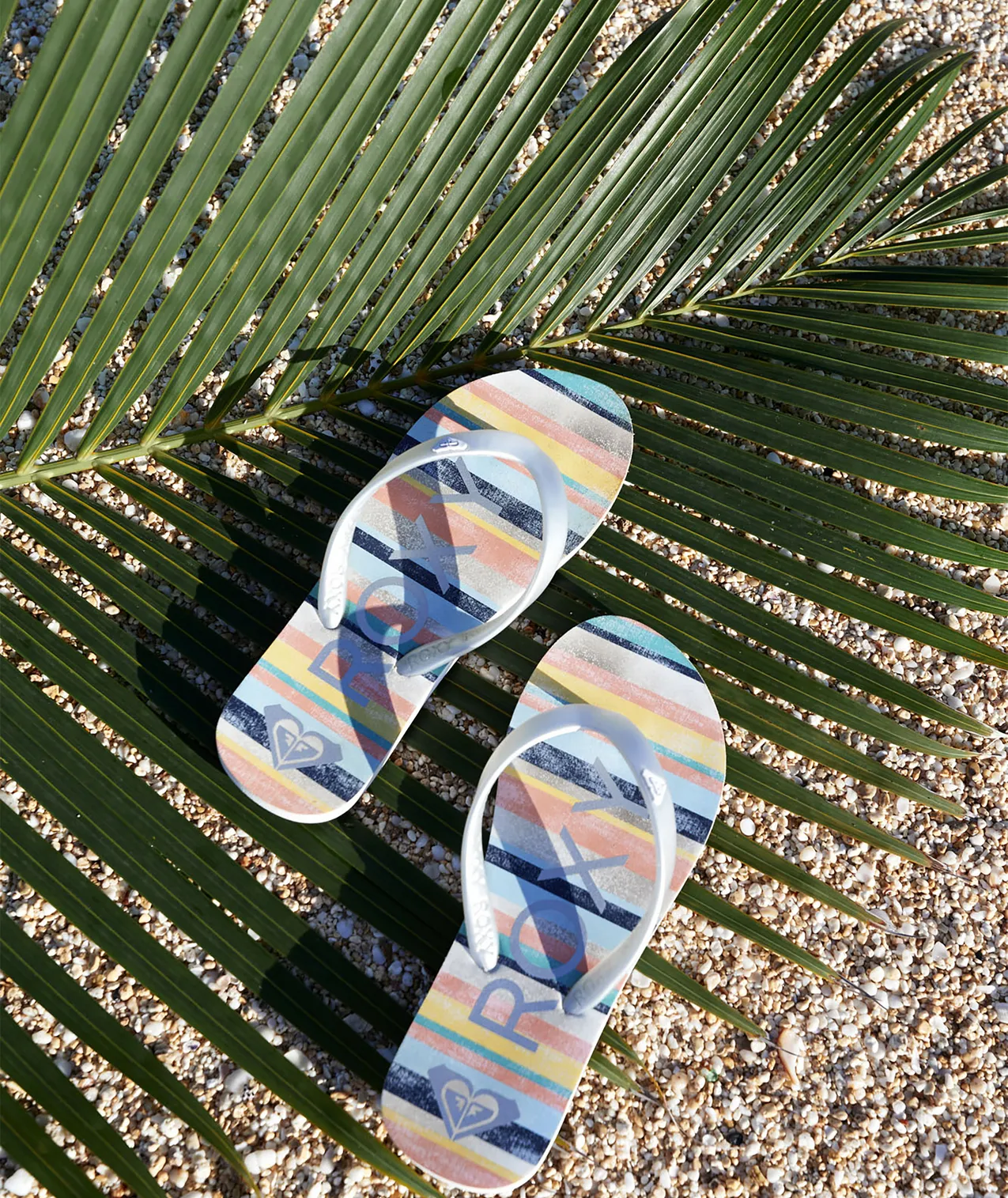 Roxy RG Tahiti VII Sandal-Stripe Citrus/Olympian Blue