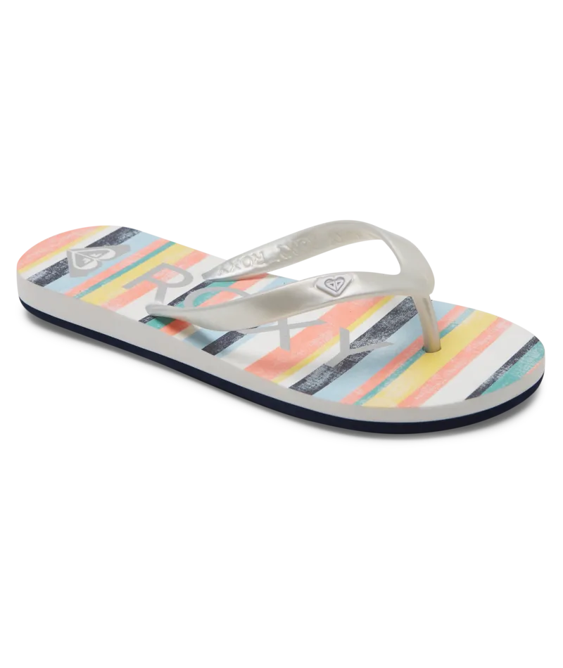 Roxy RG Tahiti VII Sandal-Stripe Citrus/Olympian Blue
