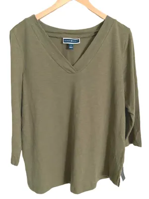 Soft Autumn Olive Sprig V-Neck Tee