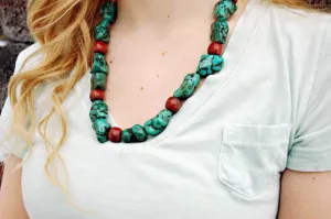 Turquoise Nugget Necklace